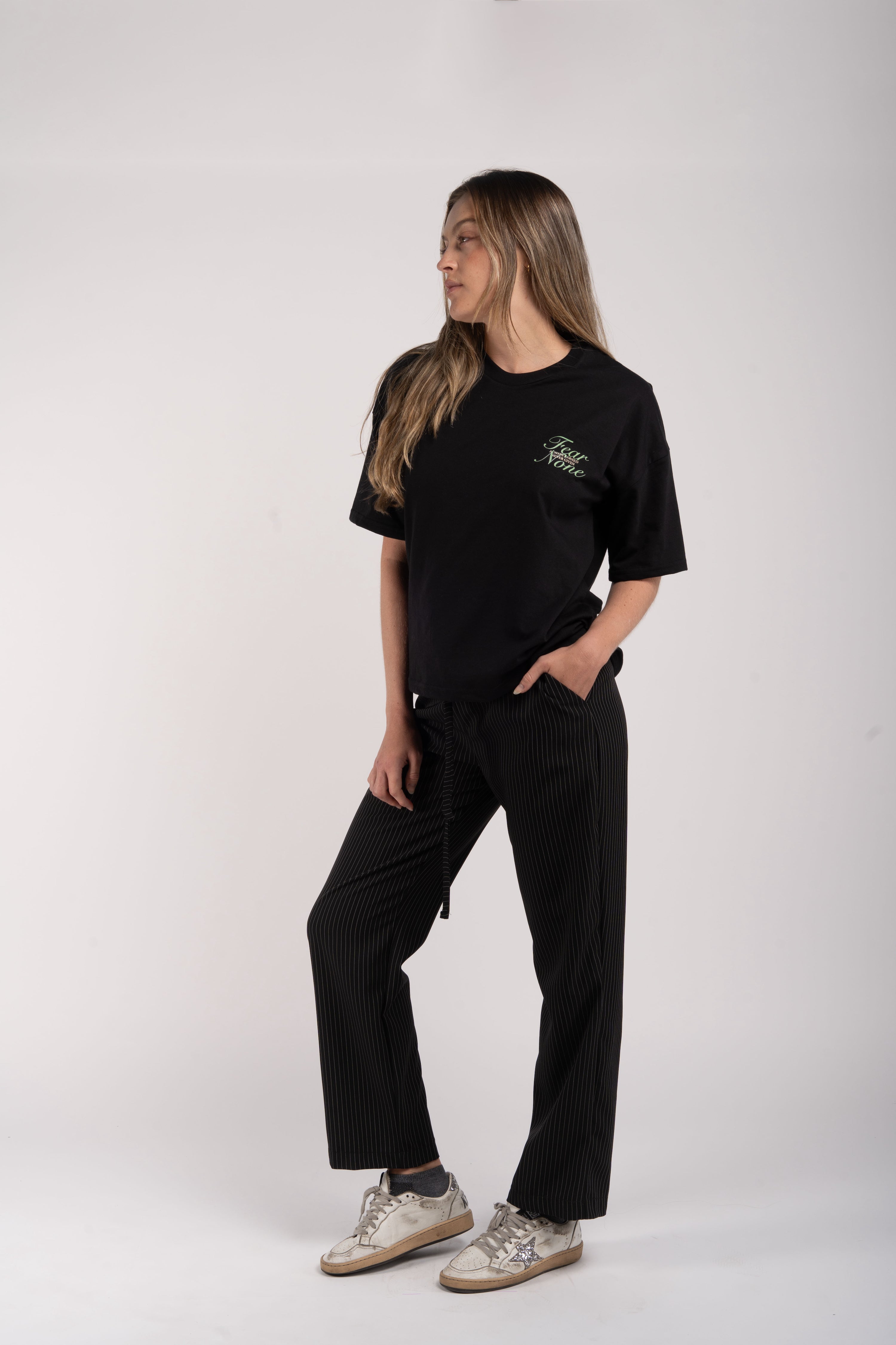 Fear None Tee – Black Minimal Edition