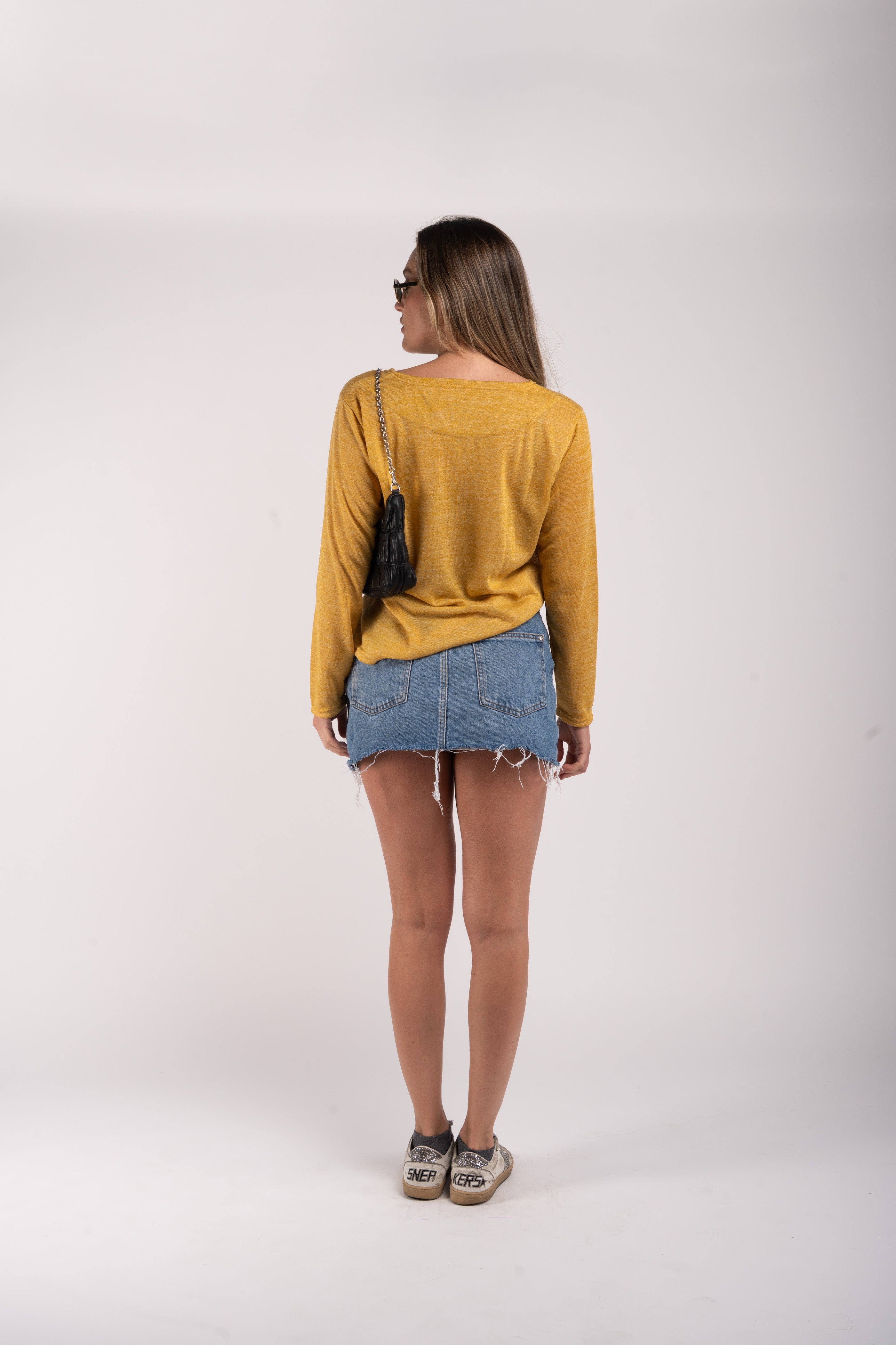 Lightweight Long Sleeve Tee – Mustard Yellow