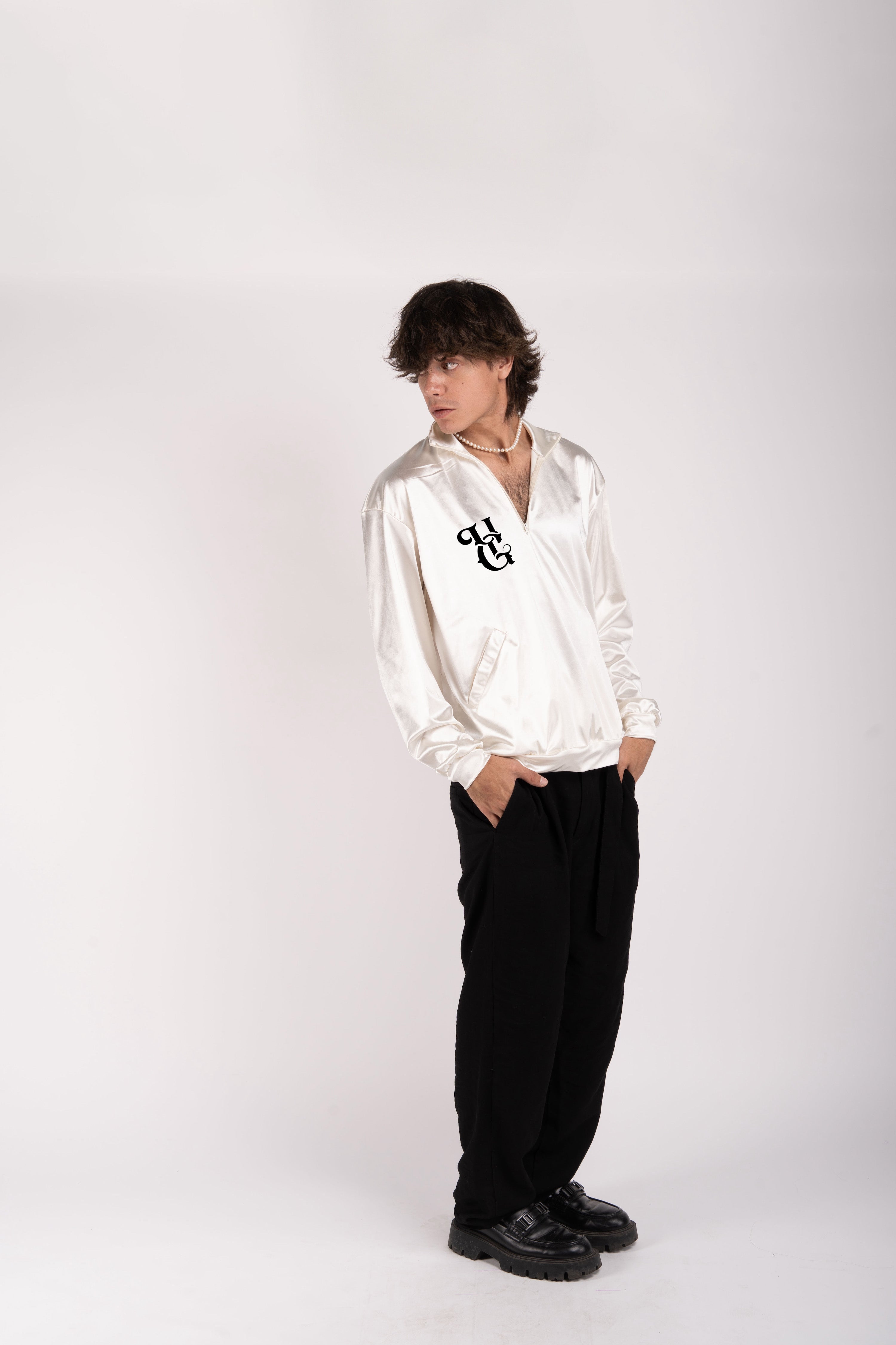Satin Logo Sweatshirt – Velvet Print Edition