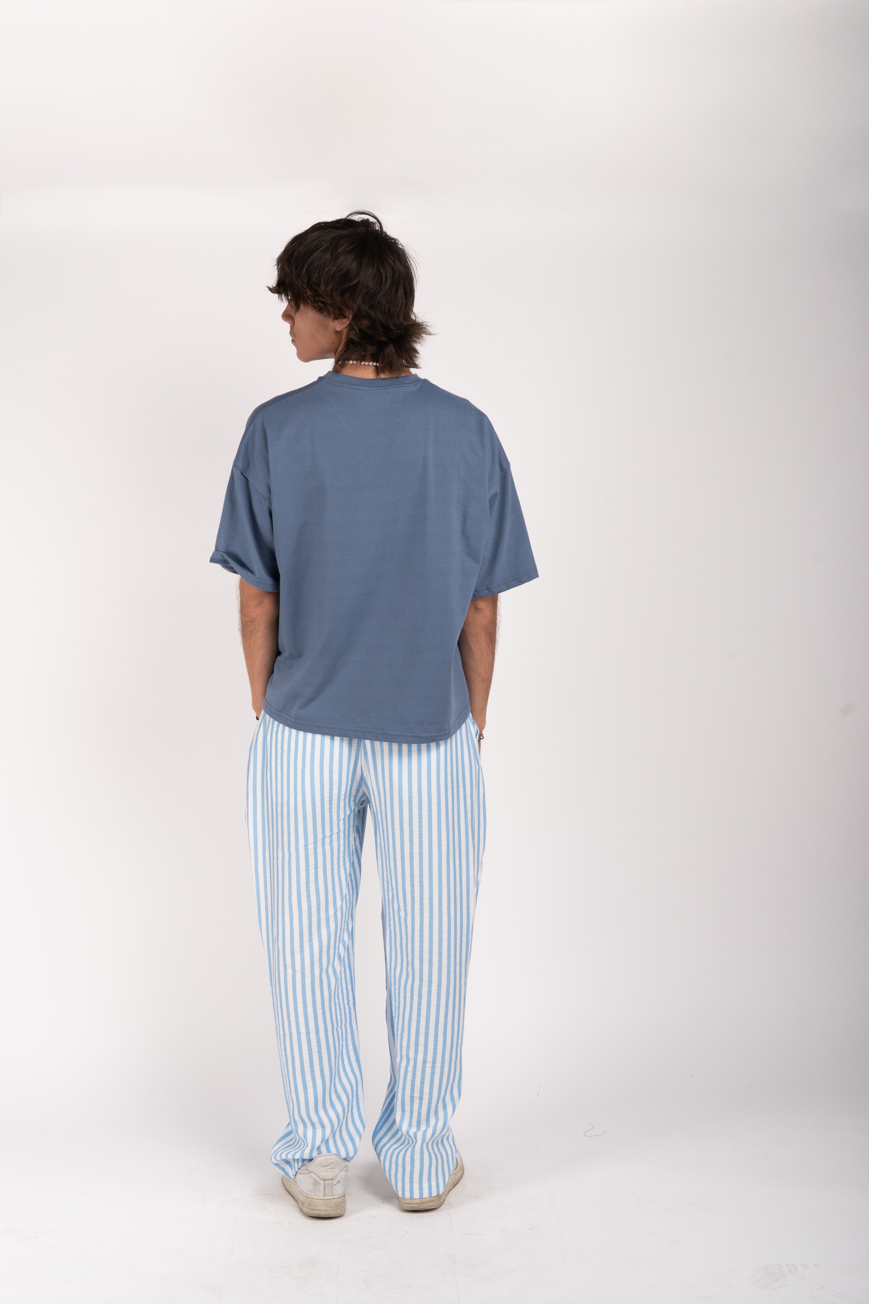 Peach Graphic Tee – Blue "Carpe Diem" Edition