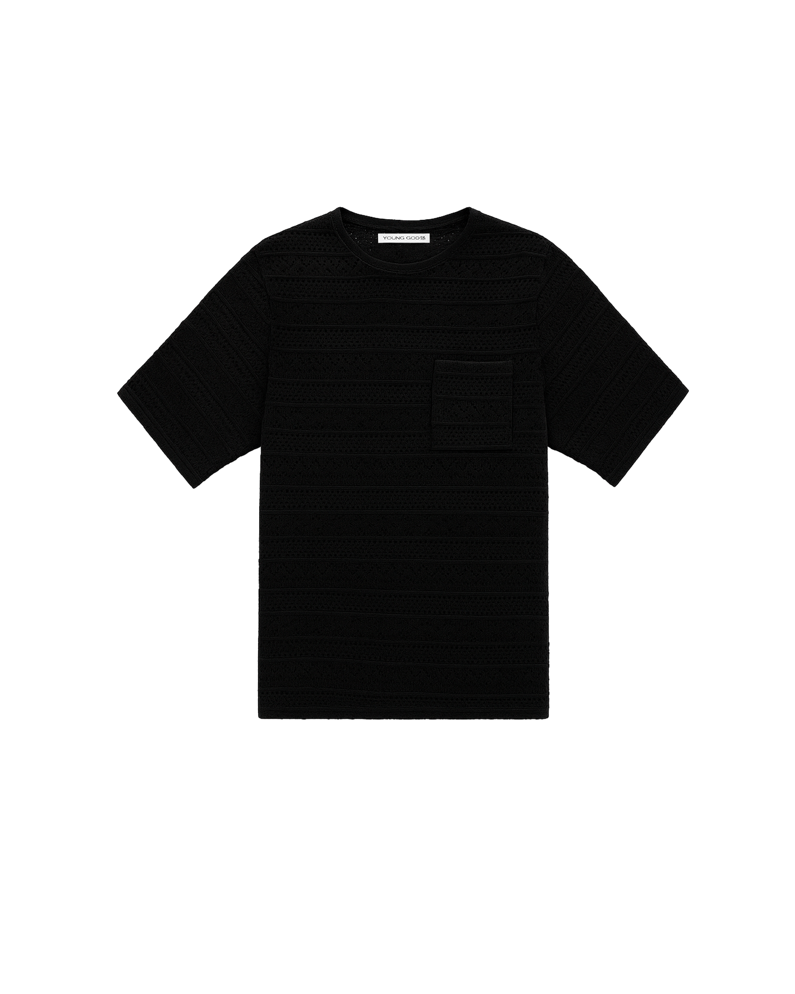 Playera negra Crochet