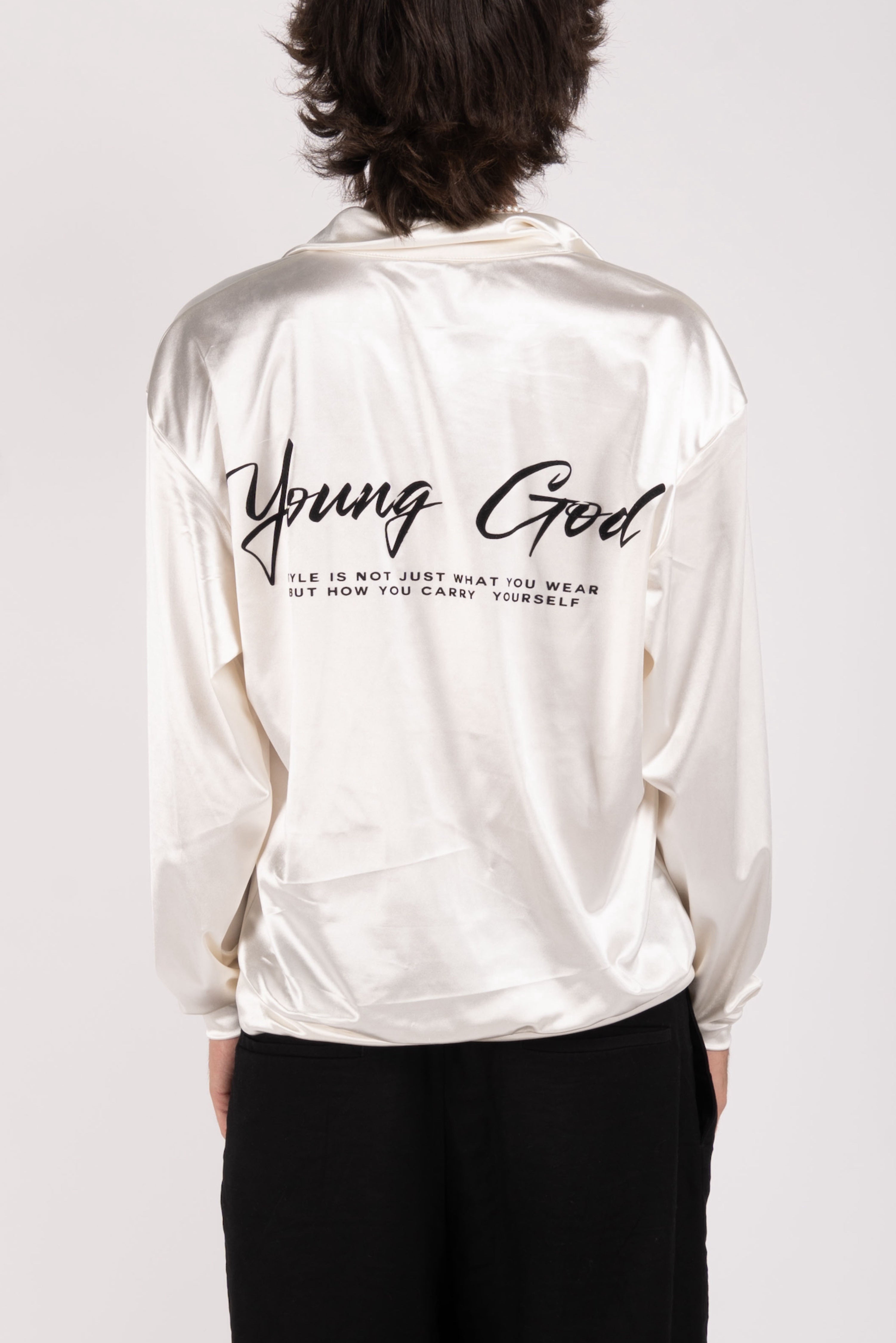 Satin Logo Sweatshirt – Velvet Print Edition