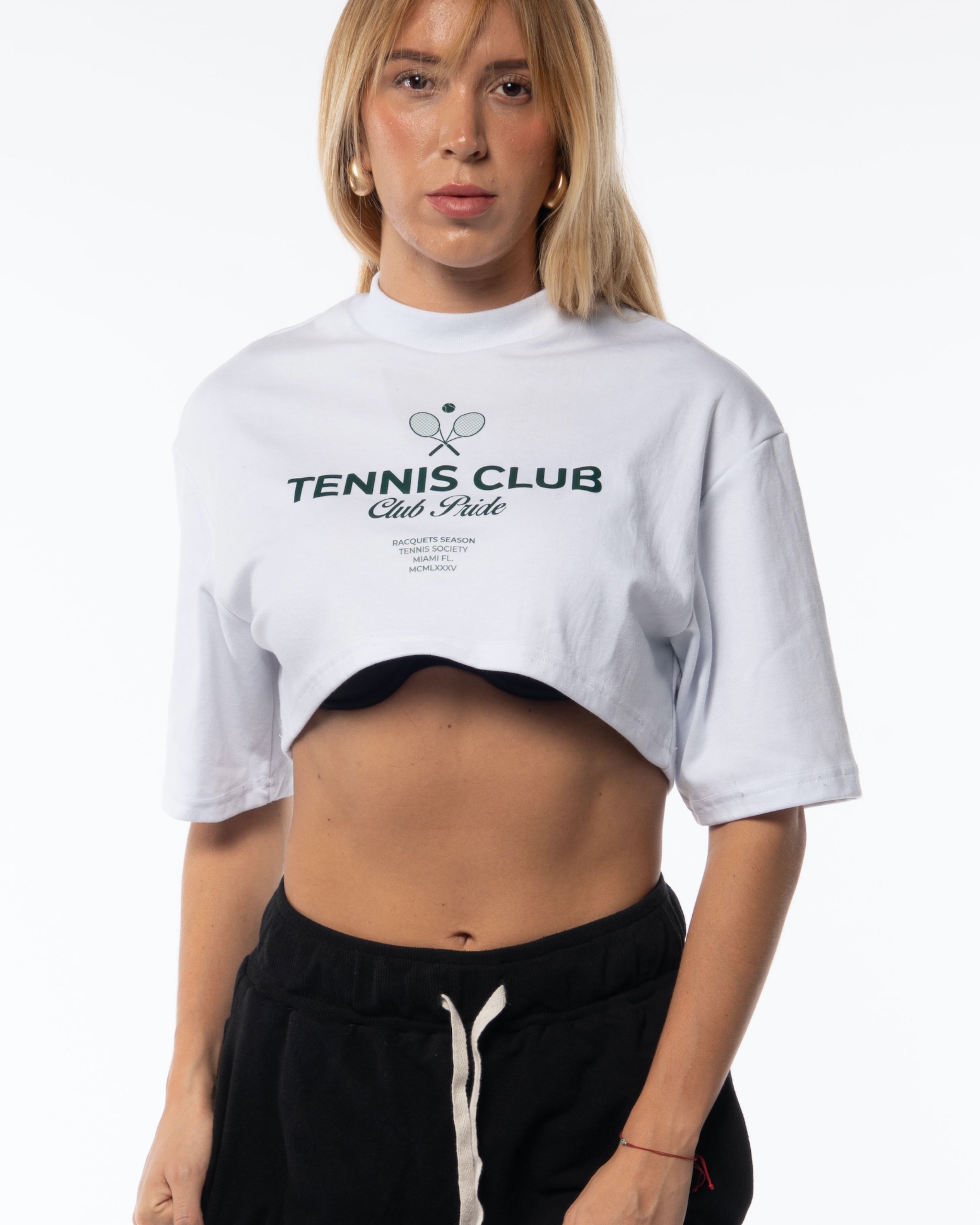 "Tennis Club" Crop Top