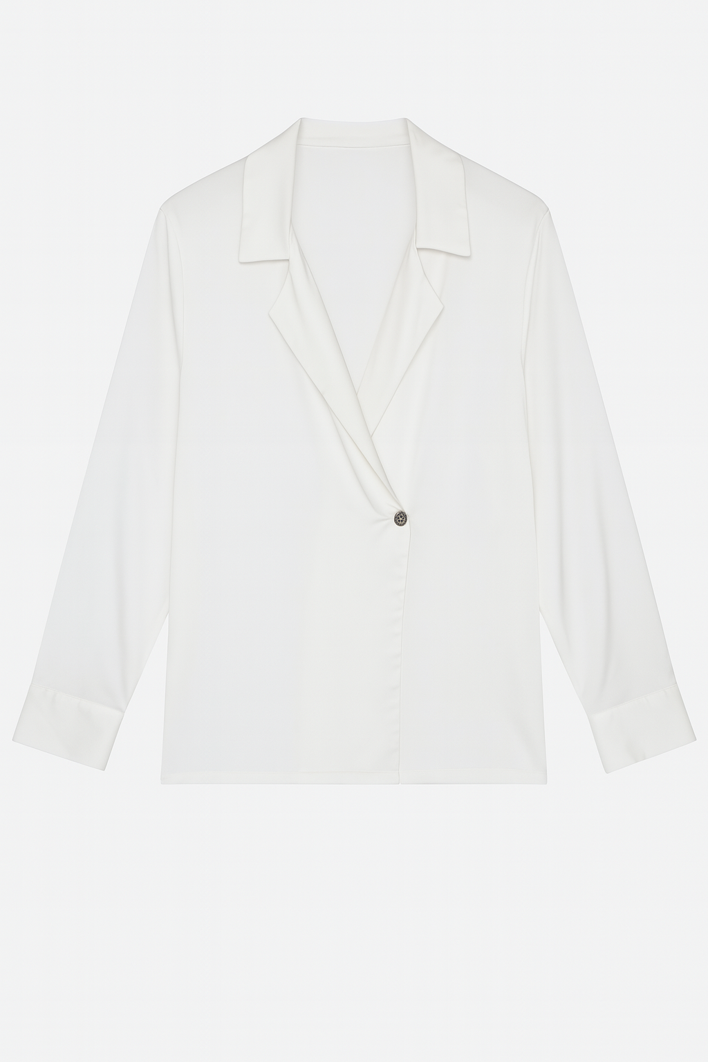 Camisa blanca cruzada