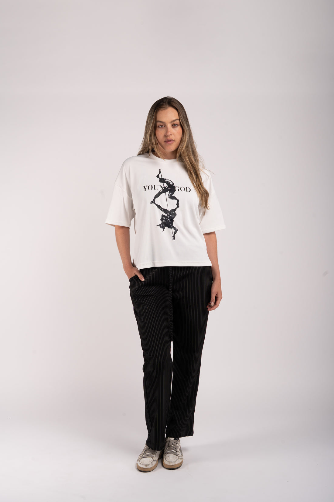 Young God Ribbed T-Shirt – Oversized Fit