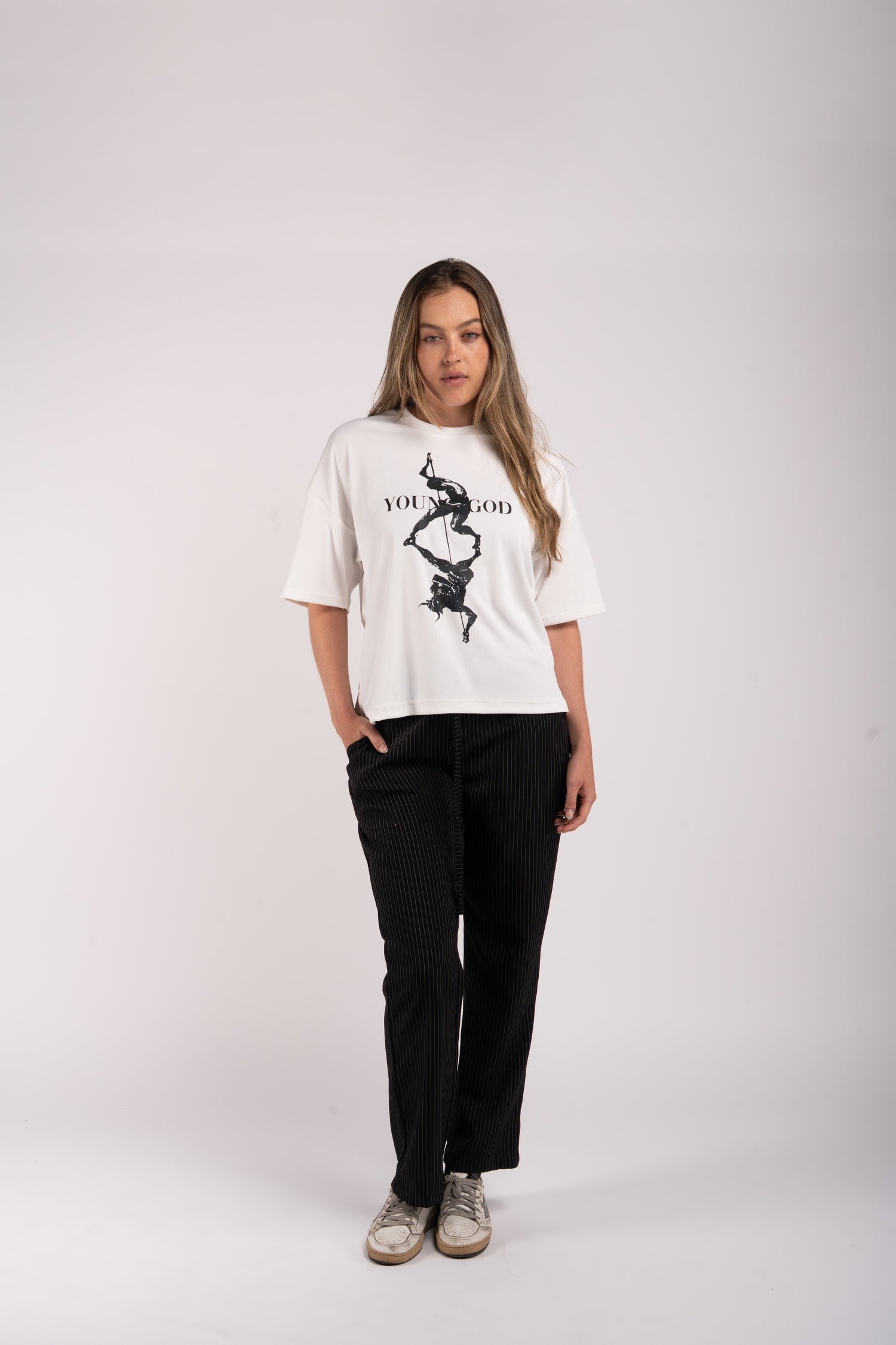 Young God Ribbed T-Shirt – Oversized Fit