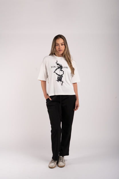 Young God Ribbed T-Shirt – Oversized Fit