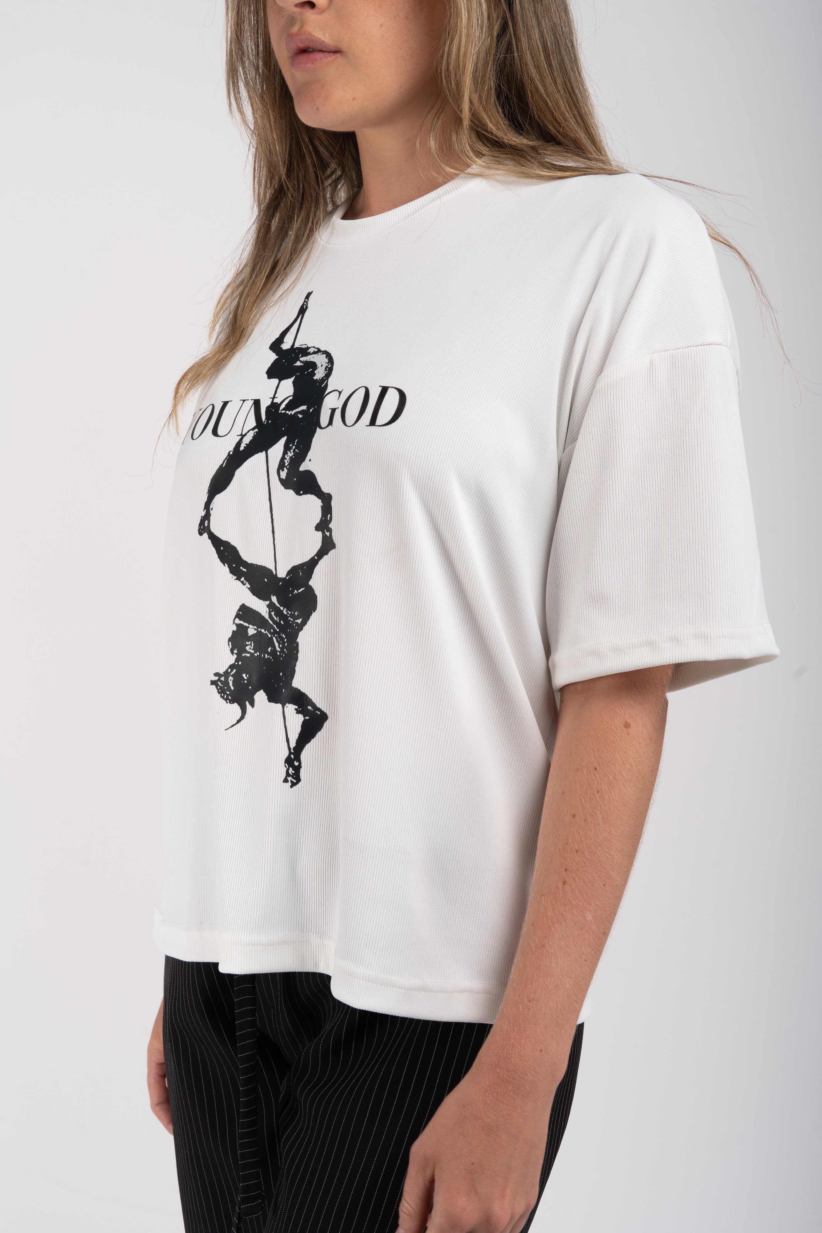 Young God Ribbed T-Shirt – Oversized Fit