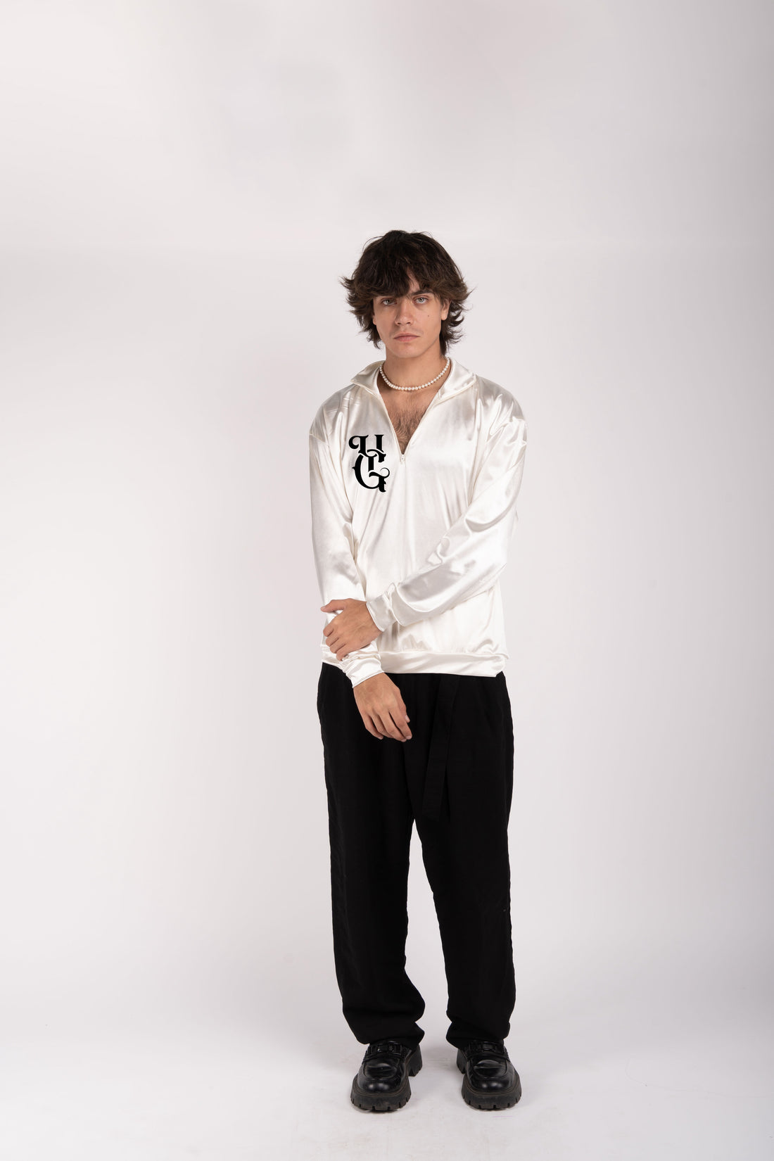 Satin Logo Sweatshirt – Velvet Print Edition