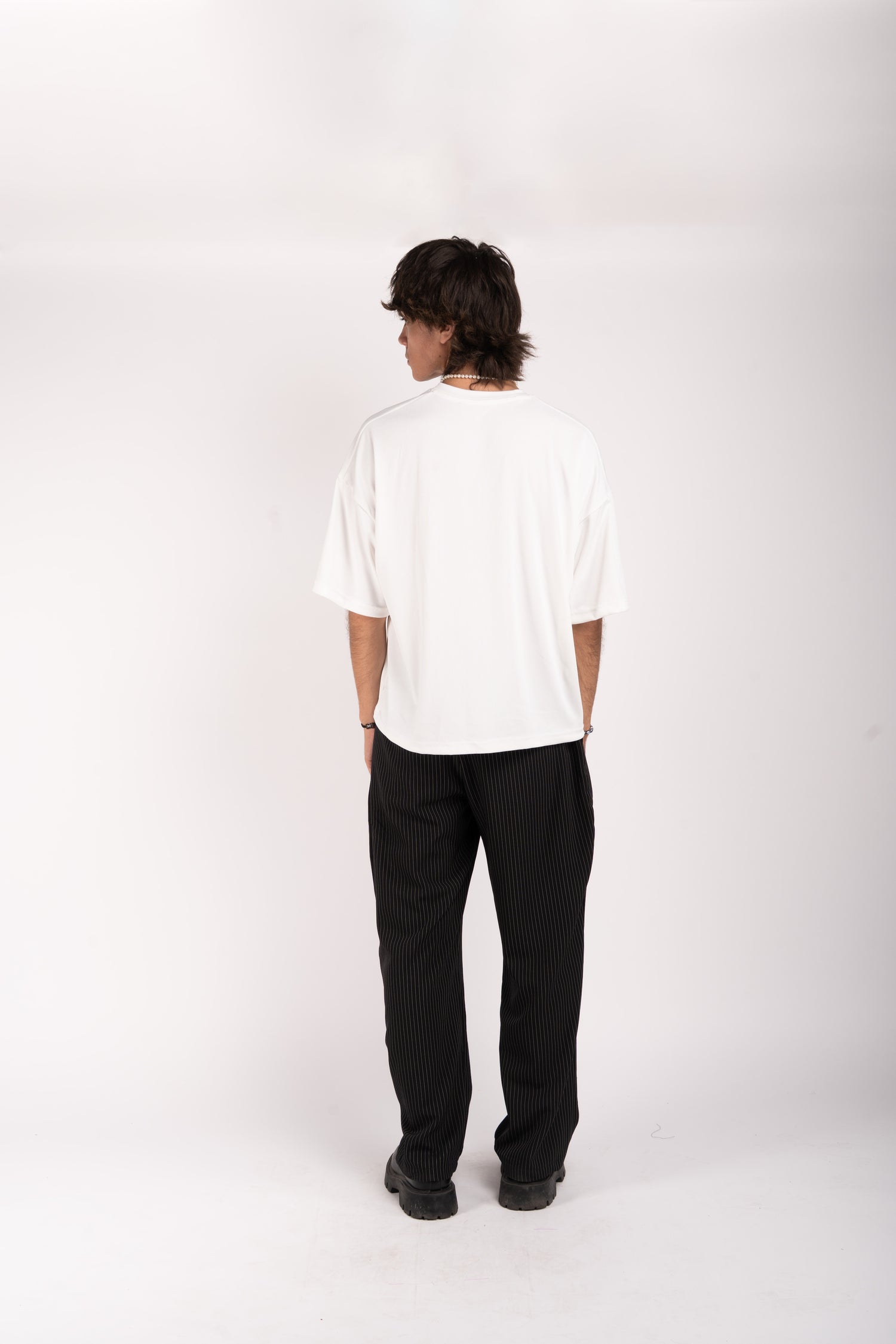 Ribbed Oversized T-Shirt with Serigraph Print – &quot;Young God&quot; Graphic