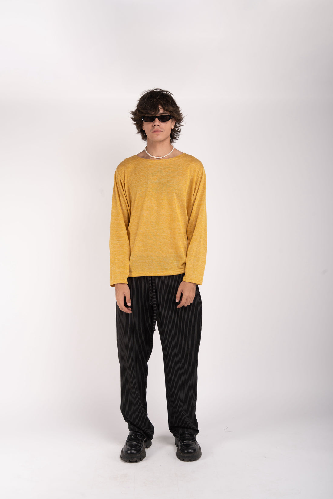 Lightweight Long Sleeve Tee – Mustard Yellow