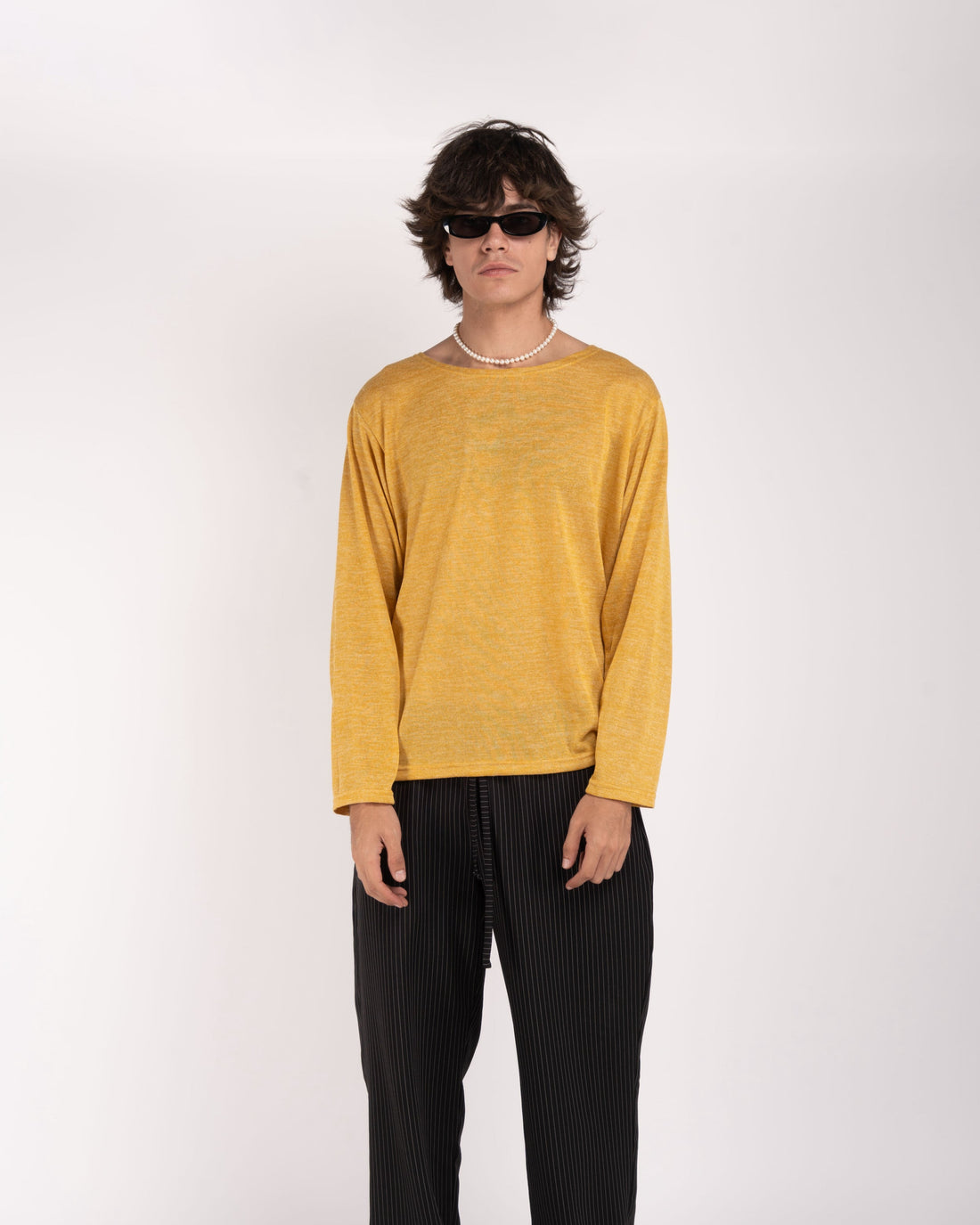 Camiseta ligera de manga larga – Amarillo mostaza