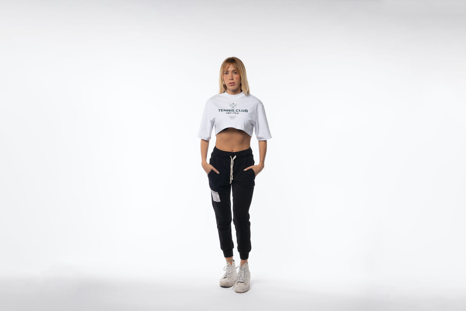 &quot;Tennis Club&quot; Crop Top