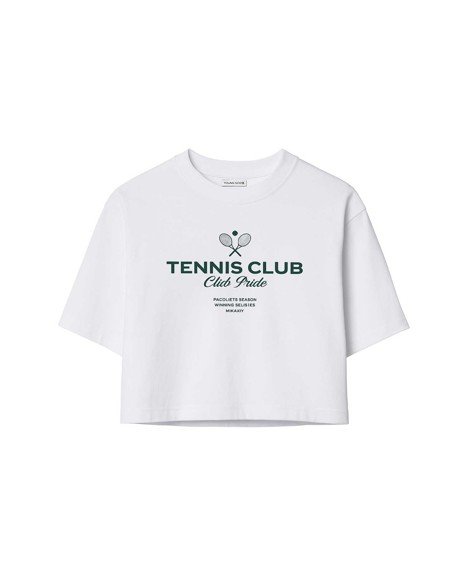 &quot;Tennis Club&quot; Crop Top