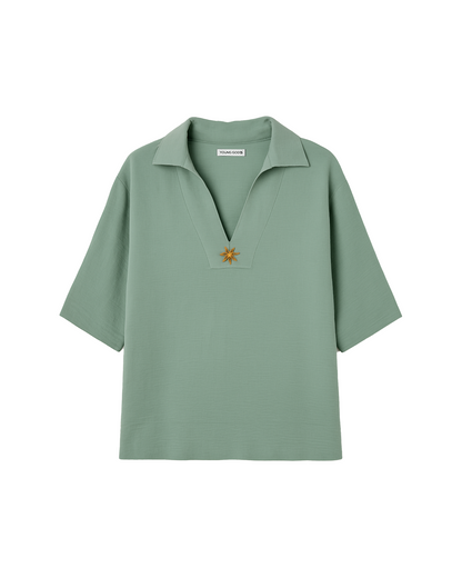 Camisa verde claro Sundra