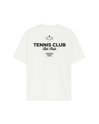 &quot;Tennis Club&quot; Tee Blanca
