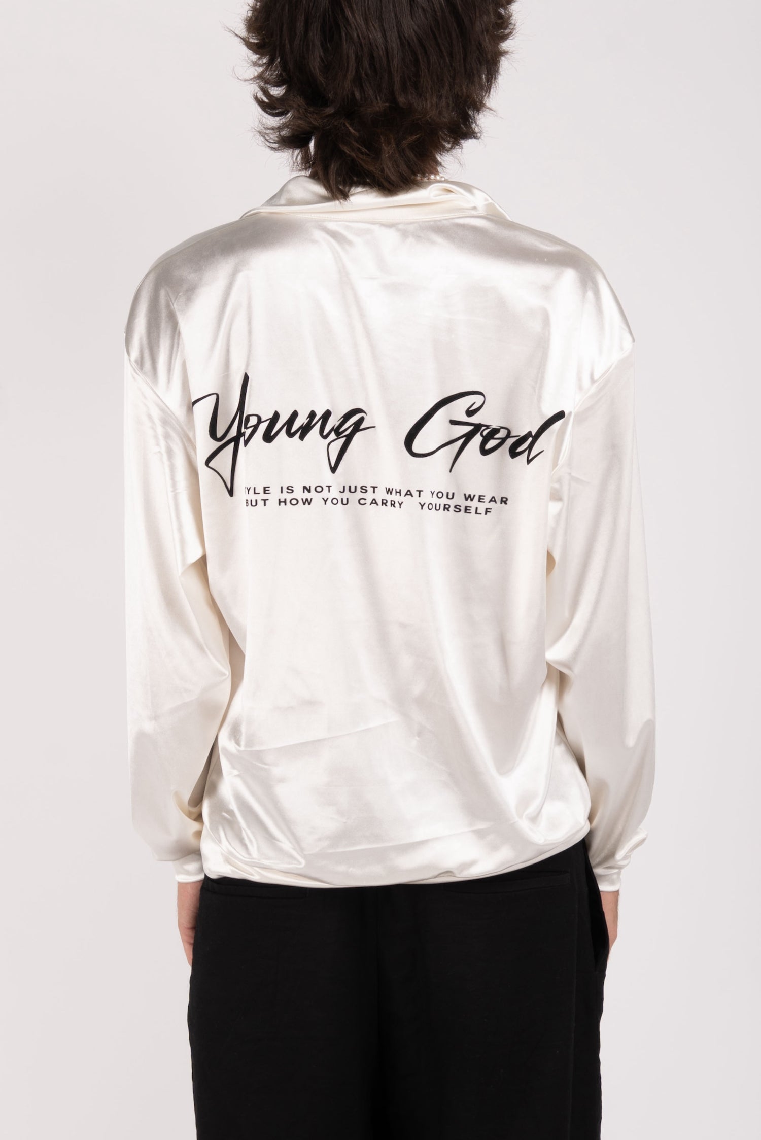 Satin Logo Sweatshirt – Velvet Print Edition