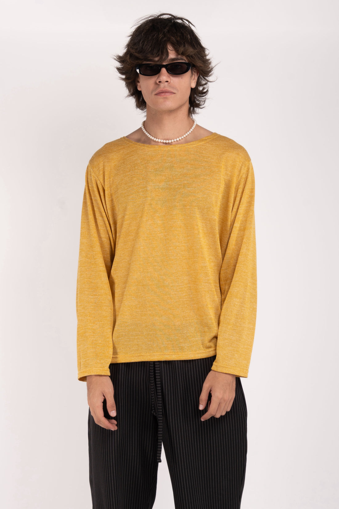 Lightweight Long Sleeve Tee – Mustard Yellow